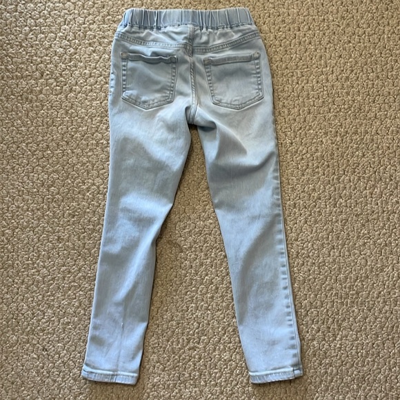 CAT & JACK UGC Girls Size 7 Light Blue Jean Leggings Pull on elastic waist 👖 - Picture 7 of 10